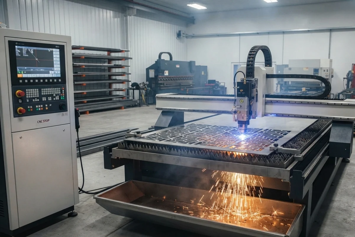 CNC Laser Cutting in the Unified Steel fabrication workshop