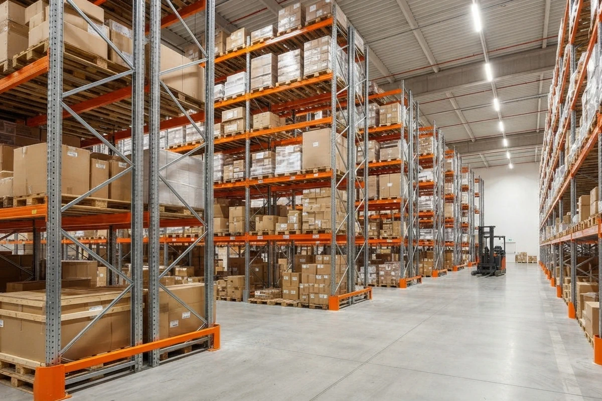 Heavy-Duty Warehouse Racking in the Unified Steel fabrication workshop